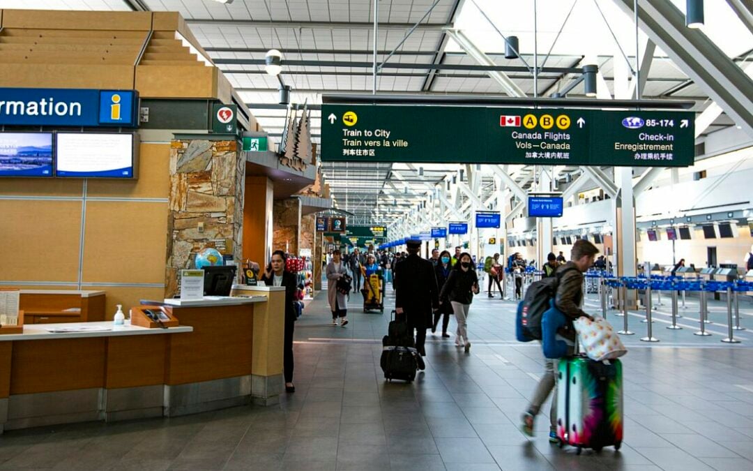 YVR Vancouver International Airport during coronavirus pandemic